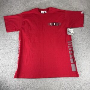 Vintage‎ B.U.M Bum Equipment Red Men's T Shirt Nwt Nos Size Large Y2k Boxy